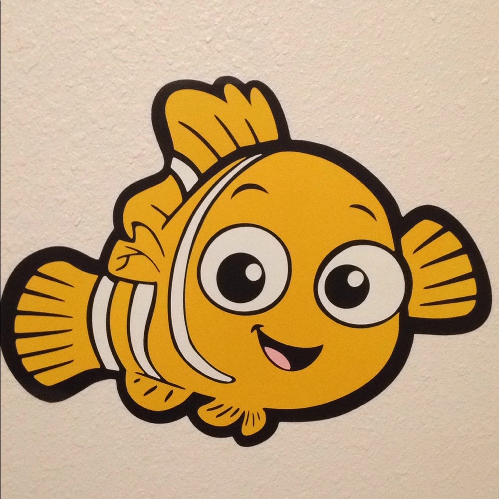 NEMO fish Paper Cricut Cutout Room Party Decor